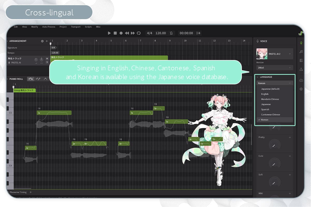 Singing in many languages